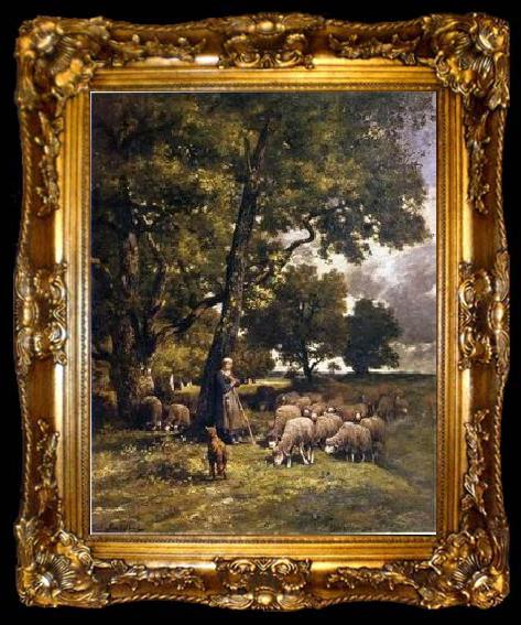 framed  unknow artist Sheep 167, ta009-2